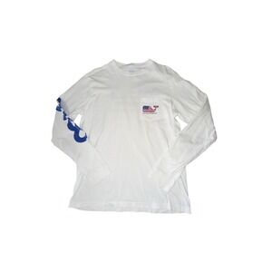 VINEYARD VINES SMALL MEN's‎ FLAG WHALE 98 LS T-SHIRT TEE